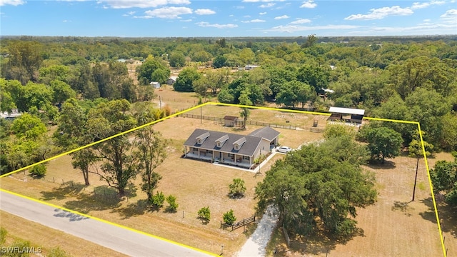 4551 Fort Center Ave, Fort Denaud, FL 33935 - aerial view with a view of trees