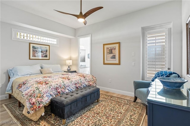 2008 SW 44th Ter, Cape Coral, FL 33914 - bedroom featuring light wood-style floors, baseboards, and multiple windows