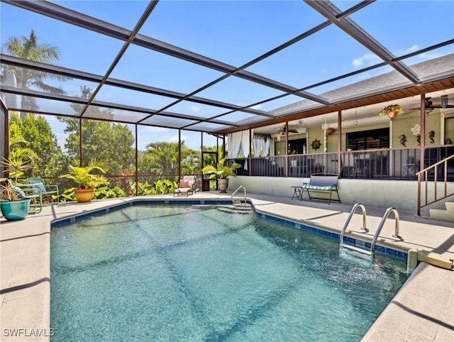 6030 Birnam Wood Ln, Fort Myers, FL 33908 - outdoor pool featuring a lanai and a patio