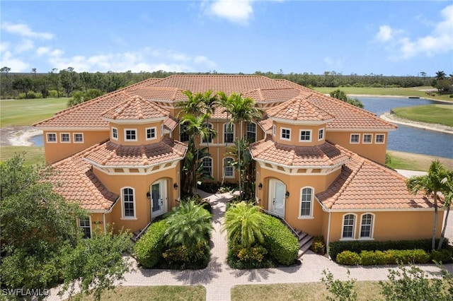 18580 Sandalwood Pointe Unit 101, Fort Myers, FL 33908 - exterior space featuring a water view and view of golf course