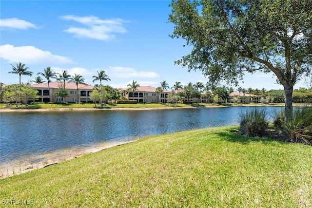 property view of water featuring a residential view