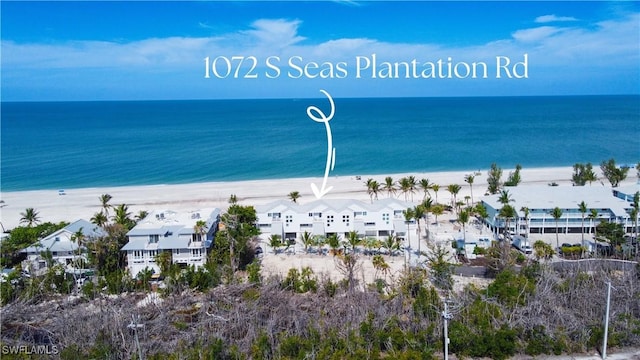 1072 S Seas Plantation Rd, Captiva, FL 33924 - water view featuring local beach