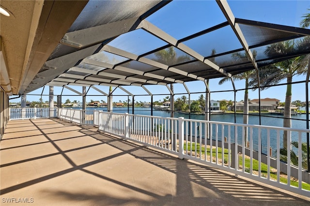 603 SW 53rd Ter, Cape Coral, FL 33914 - view of patio / terrace featuring a water view