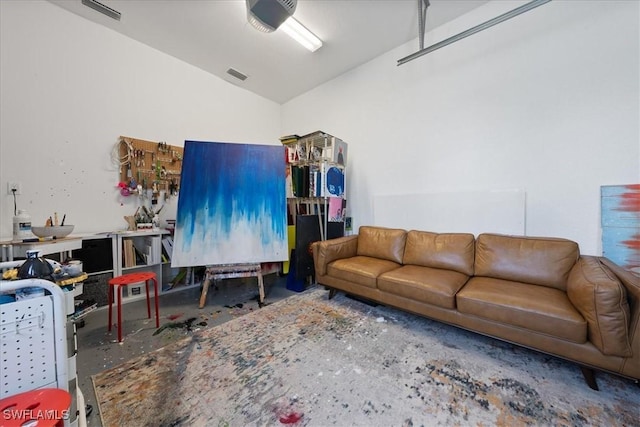 2948 2nd Ave NE, Naples, FL 34120 - living room featuring lofted ceiling