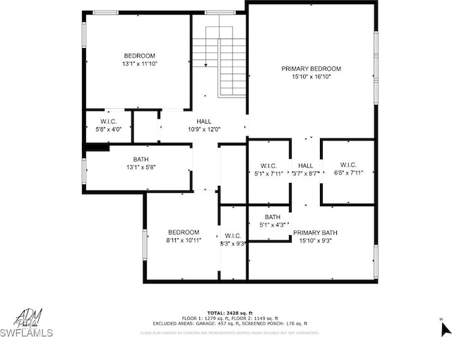 11221 Yellow Poplar Dr, Fort Myers, FL 33913 - floor plan