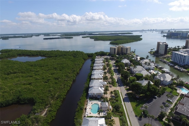 281 Lenell Rd Unit 1 7-A, Fort Myers Beach, FL 33931 - birds eye view of property featuring a water view