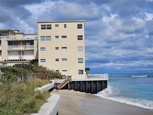 view of property featuring a water view
