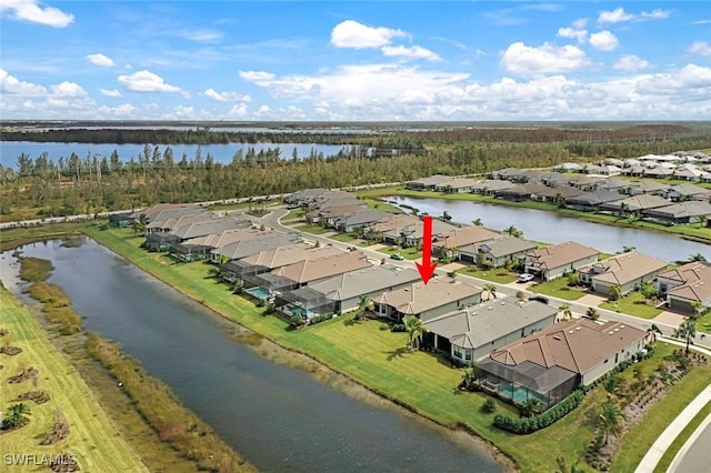 11912 Noveli Ct, Fort Myers, FL 33913 - drone / aerial view with a residential view and a water view