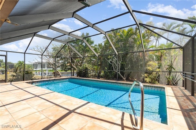 outdoor pool featuring a patio area