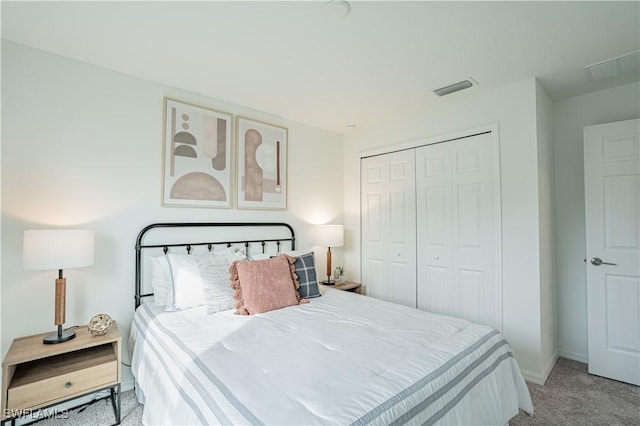 2702 NE 7th Ave, Cape Coral, FL 33909 - bedroom with light carpet, a closet, and baseboards