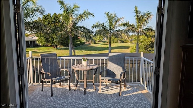 view of balcony