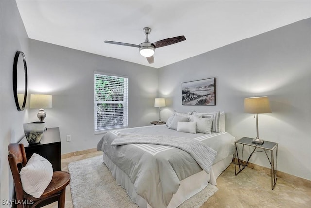 11499 Forest Mere Dr, Bonita Springs, FL 34135 - bedroom with baseboards and ceiling fan