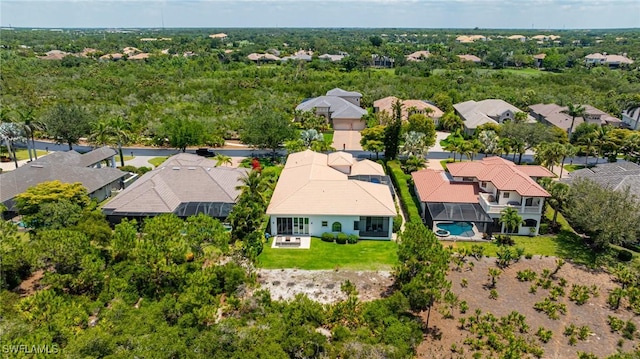 aerial view of residential area