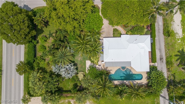 1135 7th St S, Naples, FL 34102 - view from above of property featuring a pool