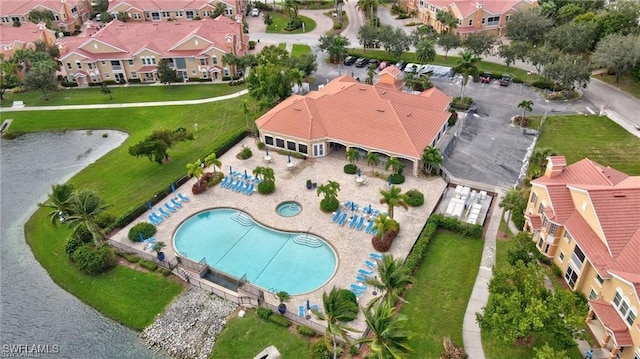 bird's eye view featuring a residential view