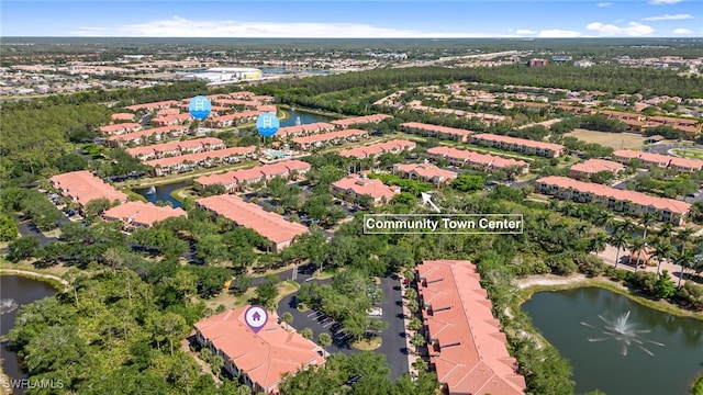 20310 Estero Gardens Cir Unit 102, Estero, FL 33928 - aerial view featuring a water view and a residential view