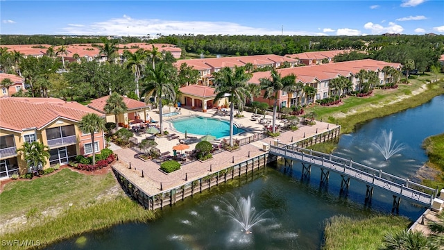 20310 Estero Gardens Cir Unit 102, Estero, FL 33928 - aerial view with a water view