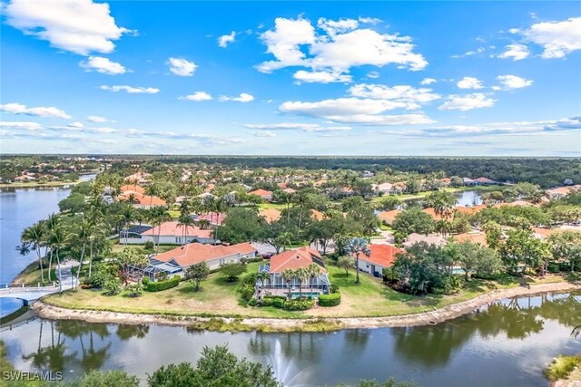 2783 Island Pond Ln, Naples, FL 34119 - bird's eye view with a water view