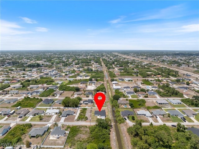 bird's eye view featuring a residential view