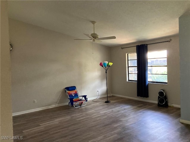 191 Round Key Cir Unit D2, Naples, FL 34112 - empty room featuring wood finished floors and a ceiling fan