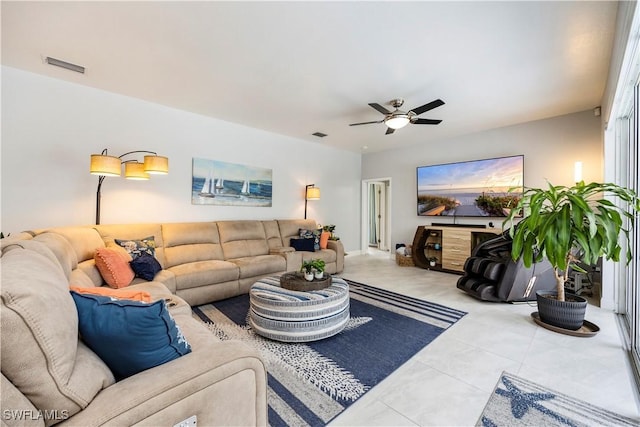 1518 Mcgregor Reserve Dr, Fort Myers, FL 33901 - living room featuring ceiling fan and tile patterned flooring