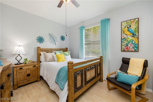 1518 Mcgregor Reserve Dr, Fort Myers, FL 33901 - bedroom featuring light wood-type flooring and a ceiling fan