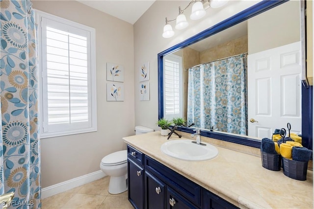 1518 Mcgregor Reserve Dr, Fort Myers, FL 33901 - bathroom featuring vanity, tile patterned floors, and a shower with curtain