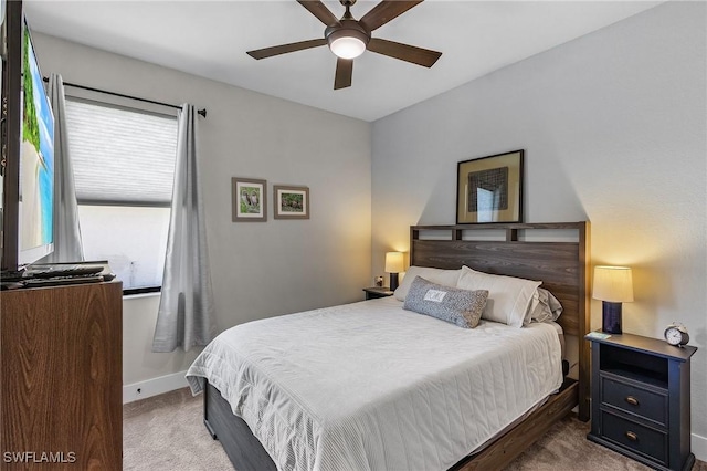 137 SE 23rd Ter, Cape Coral, FL 33990 - carpeted bedroom featuring baseboards and ceiling fan