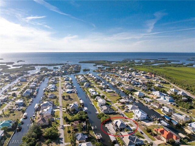 24343 Pirate Harbor Blvd, Punta Gorda, FL 33955 - aerial view featuring a residential view and a water view