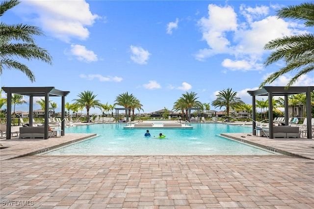 20250 Napa Loop, Estero, FL 33928 - pool with a gazebo and a patio