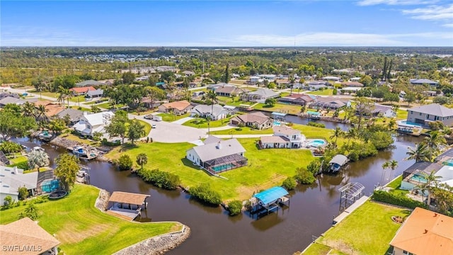 20640 Porthole Ct, Estero, FL 33928 - bird's eye view featuring a water view and a residential view