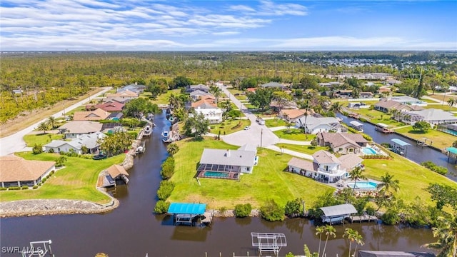 20640 Porthole Ct, Estero, FL 33928 - birds eye view of property with a residential view and a water view