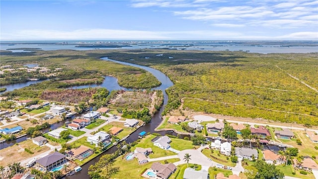20640 Porthole Ct, Estero, FL 33928 - aerial view featuring a water view and a residential view