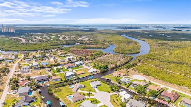 20640 Porthole Ct, Estero, FL 33928 - aerial view featuring a residential view and a water view