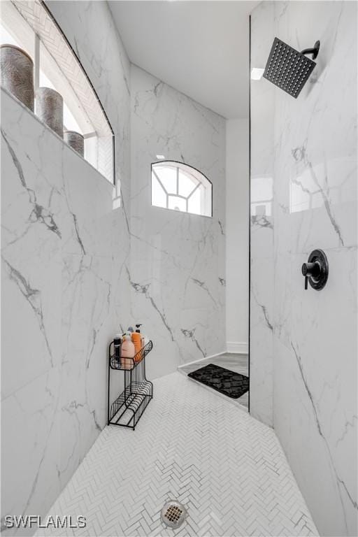 3007 8th St W, Lehigh Acres, FL 33971 - full bathroom with a marble finish shower