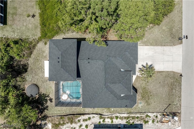 3007 8th St W, Lehigh Acres, FL 33971 - bird's eye view of a pool