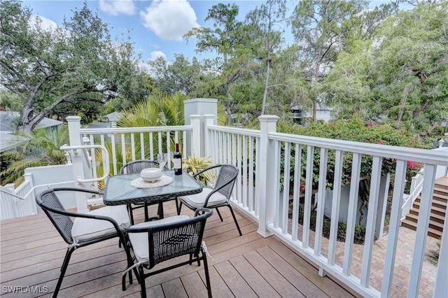 view of deck