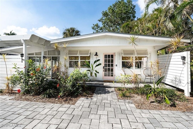 exterior space featuring a porch