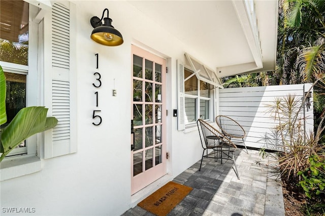exterior space featuring a porch