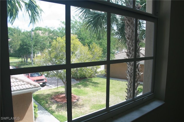 view of room details