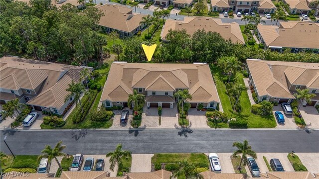 birds eye view of property featuring a residential view