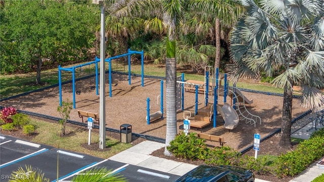 view of community jungle gym