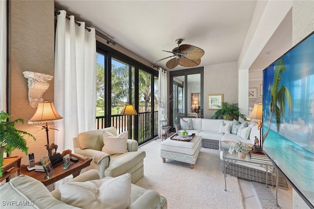 view of sunroom