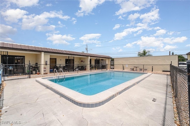 4516 Santa Barbara Blvd Unit 1, Cape Coral, FL 33914 - pool featuring fence and a patio area