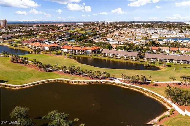 12181 Kelly Sands Way Unit 1538, Fort Myers, FL 33908 - drone / aerial view featuring a water view, a residential view, and view of golf course