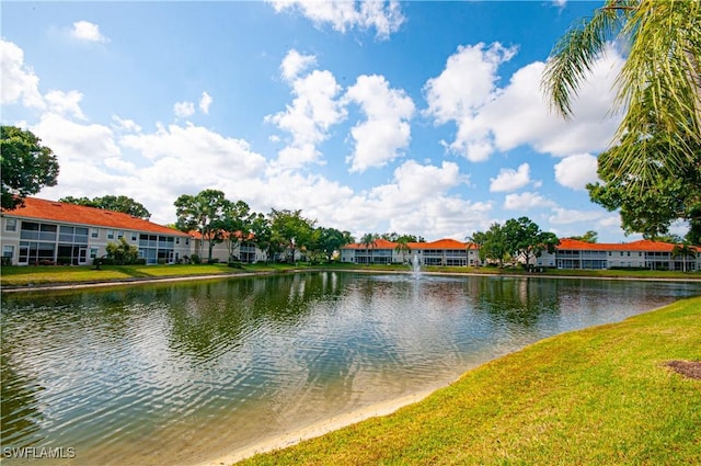 water view with a residential view