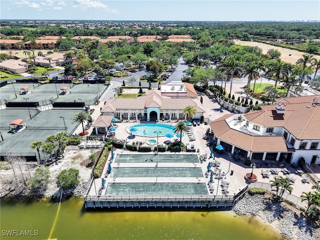 28436 Altessa Way Unit 102, Bonita Springs, FL 34135 - aerial view featuring a water view