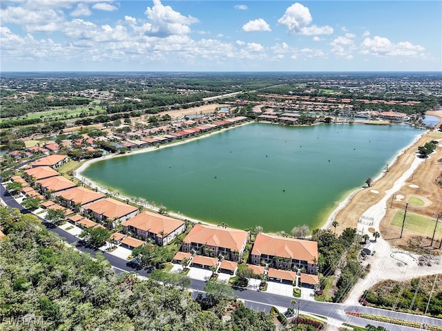 28436 Altessa Way Unit 102, Bonita Springs, FL 34135 - bird's eye view with a water view and a residential view
