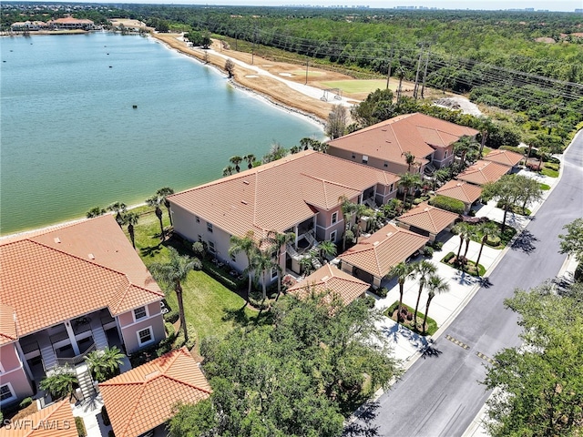 28436 Altessa Way Unit 102, Bonita Springs, FL 34135 - drone / aerial view featuring a water view