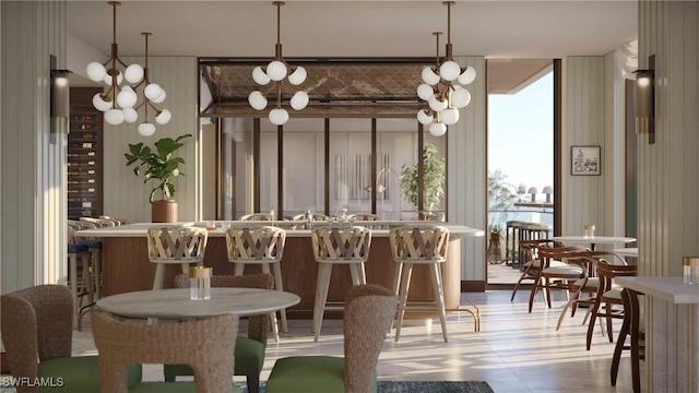 view of dining space